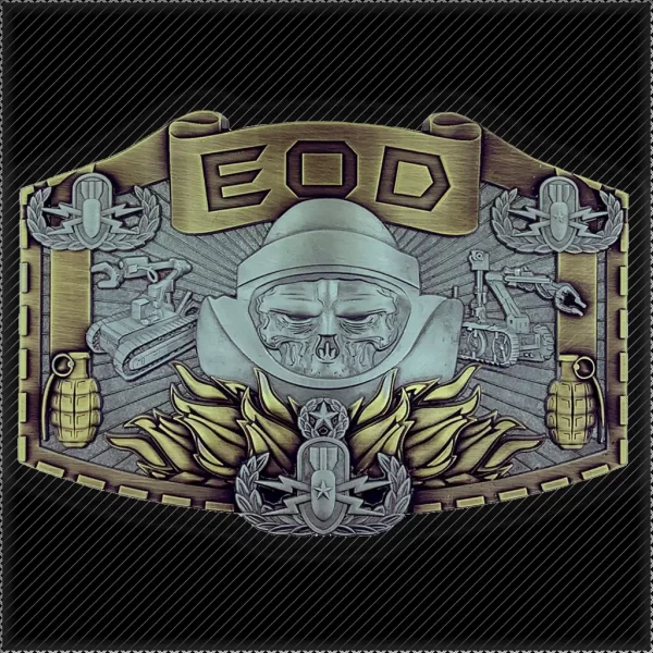 EOD Disposal Skull Belt Buckle - Image 8