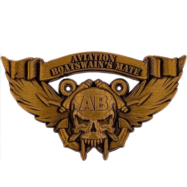 Aviation Boatswain's Mate Skull Coin