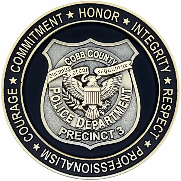 Cobb County Police Dept 3rd Pct Coins