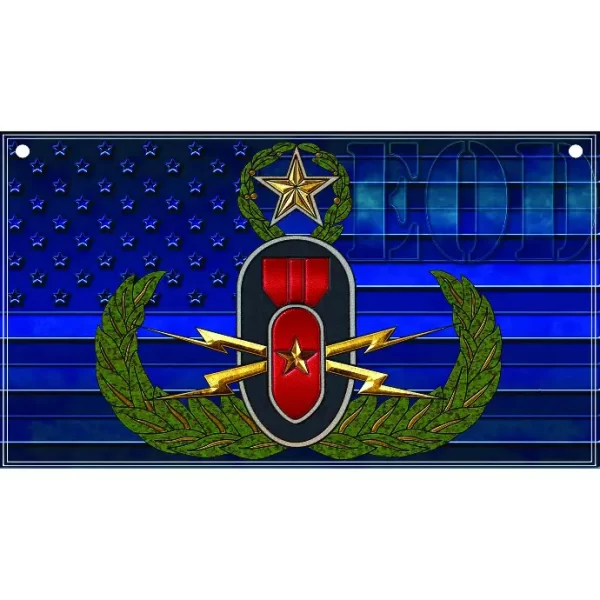 EOD Color 3 x 5 Flag (Blue)