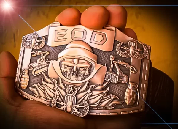 EOD Disposal Skull Belt Buckle - Image 5