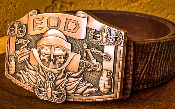 EOD Disposal Skull Belt Buckle - Image 3