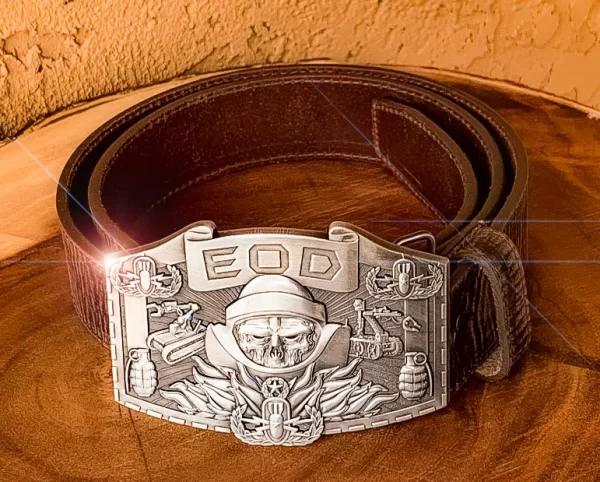 EOD Disposal Skull Belt Buckle