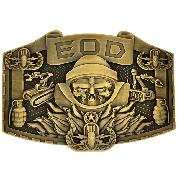 EOD Disposal Skull Belt Buckle - Image 6