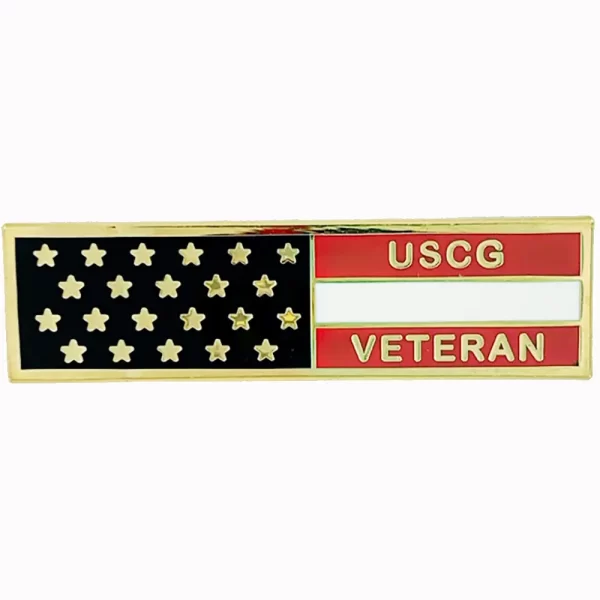 Flag Pin Veteran  USCG - Image 2