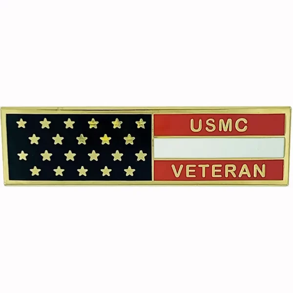 Flag Pin Veteran  USMC