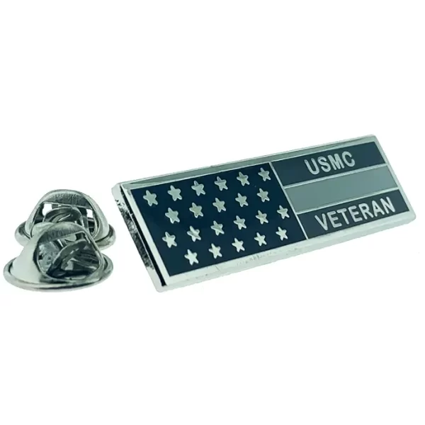 Flag Pin Veteran USMC Subdue