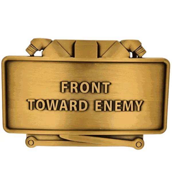 Front Toward Enemy Claymore Mine Belt Buckle - Image 2