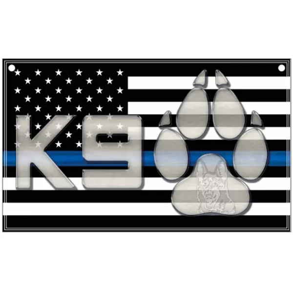 K9 Thin Blue Line 3 x 5 Flag