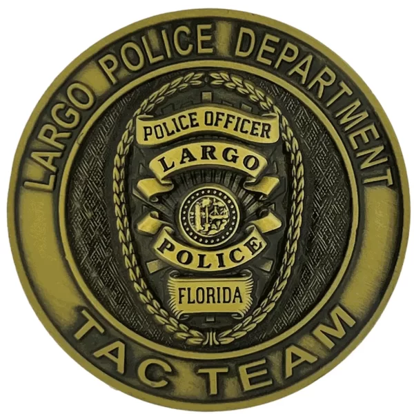 Largo Police Dept SWAT Team Sniper Coin - Image 2