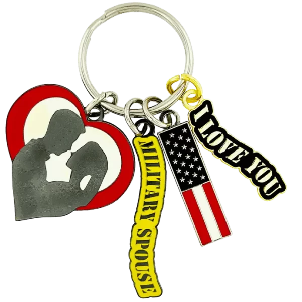 Militray Spouse Keychain