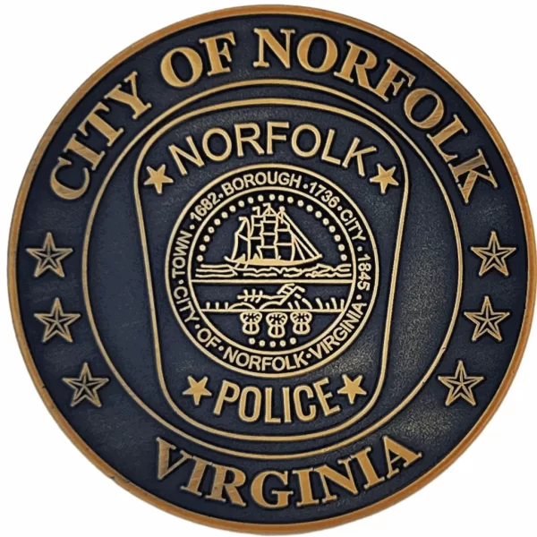 Norfolk Police Dept Coin - Image 2