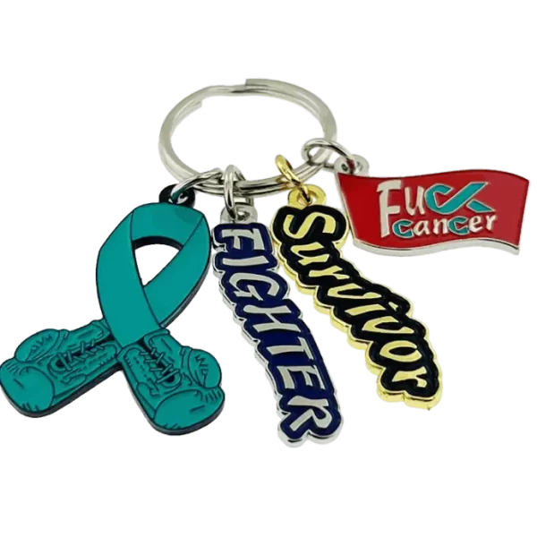 Ovarian Cancer Keychain