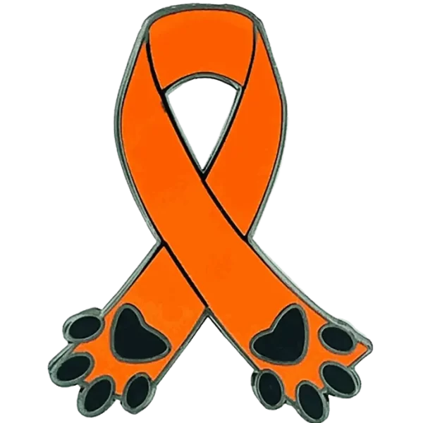 Ribbon Stop Animal Abuse Lapel Pin
