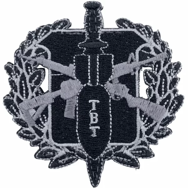 Tactical Bomb Technician Black/Brown Patches