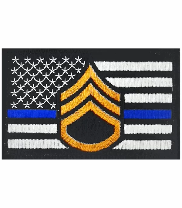 Thin Blue Line Staff Sgt Patch - Image 2