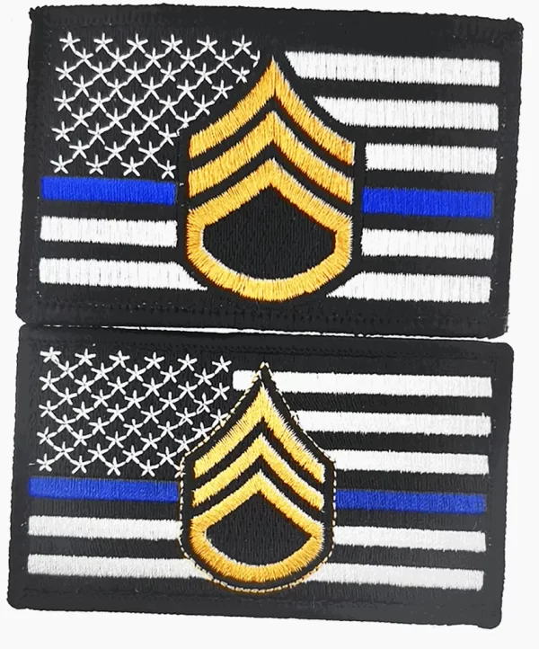 Thin Blue Line Staff Sgt Patch - Image 3