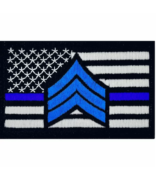 Thin Blue Line Seargent Patches - Image 3