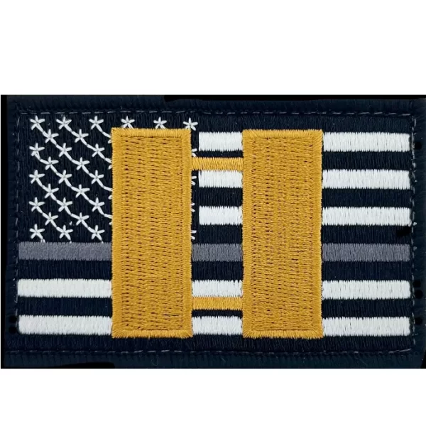 Thin Gray Line Captain Patches