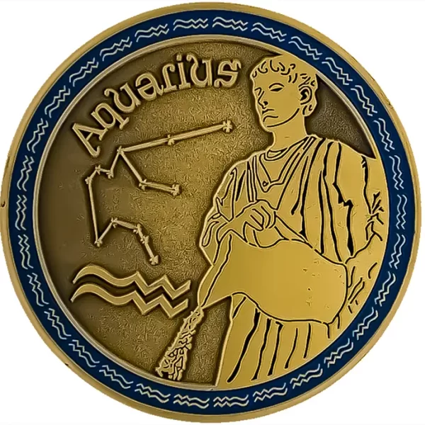 Zodiac Aquarius Coin - Image 2